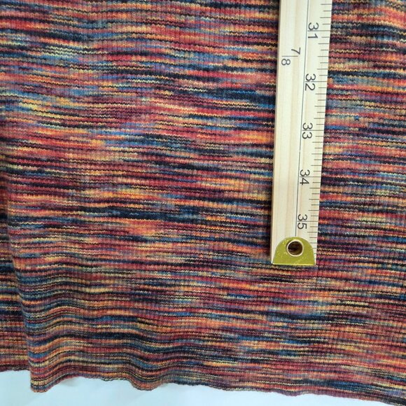 Anthropologie Top Large Autumn Melange Tami Space Dyed Stripe Stretch Tunic Boho - Picture 10 of 10